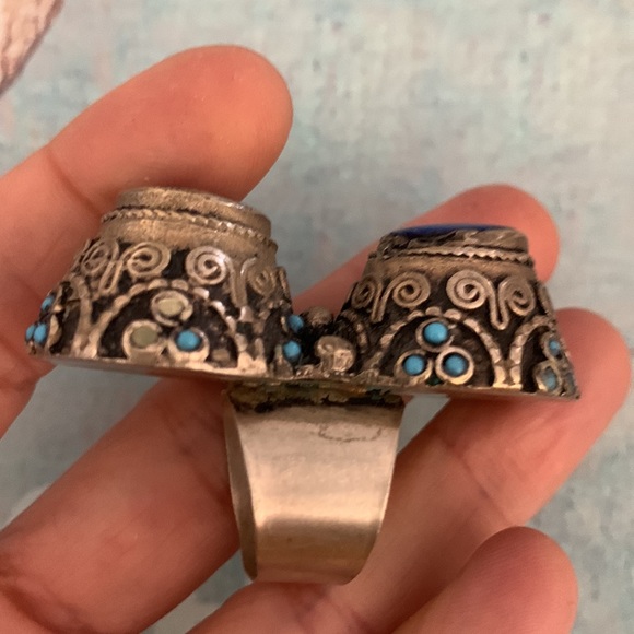 Vintage Himalayan Tibetan ring 7 preowned - Picture 10 of 12